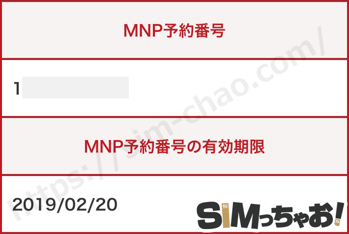 楽天モバイルのMNP予約番号